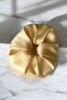Butter Yellow Satin 2-Piece Rubber Hair Clip - 3
