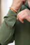 Men's Green Relaxed Cut Textured Oversize Loose Aerobin Shirt - 3