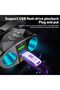 شاحن سيارة سريع مزدوج USB Type-c بقوة 66 وات - دوران 360 درجة، مكالمات بلوتوث بدون استخدام اليدين، شحن 12 فولت - 24 فولت. - 5