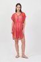 Bysen Rossa Red Elastic Waist Beach Dress Tunic Pareo - 2
