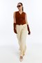 Women's Genuine Leather Suede Long Gloves - 6