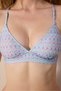 Colorful Mosaic Patterned Bralet Bikini Top - 4