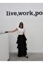 Women's Layered Linen Skirt - 2