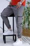 Men's Parachute Fabric Cargo Jogger Pants (Slim Fit) - 8