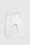 Organic Cotton Muslin Ecru Baby Pants - 2