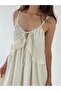 Design Lace-Up Strap Loose Cut Dress Women's Beige - 4