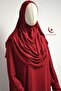 Women's Combed Cotton Prayer Dress with Self-Headscarf Comfortable Fit – One Piece - 3