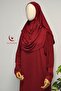 Women's Combed Cotton Prayer Dress with Self-Headscarf Comfortable Fit – One Piece - 2
