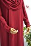 Women's Combed Cotton Prayer Dress with Self-Headscarf Comfortable Fit – One Piece - 4