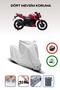 Gray, Tvs Apache Rtr 200, Motorcycle Tarpaulin, Lock Compatible, Rear Bag Incompatible