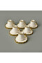İsla Set of 6 Coffee Cups - White / Yellow - 2