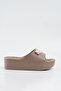 Women's Mink Flower Buckle High Sole Eva Slippers 5cm Byndcm01 - 5
