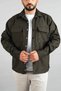 Men's Indigo Seasonal Casual Inside Scuba Coated Sports Cut Coat Snap Jacket Shirt - 2