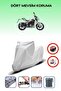 Gray "Benelli 125-S" Motorcycle Tarpaulin, Tailbag and Lock Do Not Match