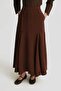Flared Skirt with Cup 25Y1814 Light Brown - 3