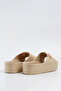 Women's Beige Flower Buckle High Sole Eva Slippers 5cm Byndcm01 - 8