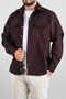 Men's Indigo Seasonal Casual Inside Scuba Coated Sports Cut Coat Snap Jacket Shirt - 3
