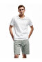 Normal Waist Cotton Pocket Detailed Bermuda Loose Fit Jean Shorts