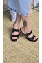 Melinta Thick Heeled Buckle Women's Slippers - 2