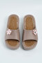 Women's Mink Flower Buckle High Sole Eva Slippers 5cm Byndcm01 - 7