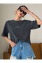 Women's Classical Printed Crew Neck Relaxed Cut T-Shirt - 4