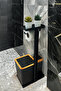 3 in 1 Bathroom Set Toilet Roll Holder, Dustbin and Toilet Brush Set - 3