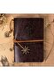 مجموعة هدايا من MR Leather Kraft Paper Compass Design Notebook وقلم مجموعة هدايا بتصميم خاص - 7