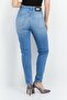 Women Regular Fit Solid Denim Jeans, Wash Blue - 4