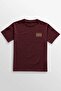 Unisex Claret Red T-Shirt Parental Advisory Minimal Front Printed T-Shirt