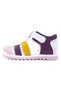 Orthopedic First Step Baby Girl Sandals Kiagcm2406 White Claret Red Pink - 4