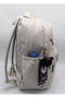 1710 Water Resistant School Backpack Unisex Daily School Bag Beige - 5