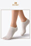 Original Unisex 3 Pairs Natural Cotton Comfort Model Non-Removable Breathable Non-Sweating Seamless Elastic Flexible Short Ankle Invisible Sneaker Booties Socks - 3 Pieces Beige - 5
