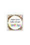 Birthday Themed Printed Adhesive Stickers 4 cm Round 24 Pieces Model 6 - 3