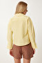 Shirt Collar Wrap Poplin Blouse Yellow Ldp0046 - 4