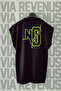No Pain No Gain / Gym Back Printed Zero Sleeve Crew Neck Sports Tshirt