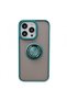 Protective case compatible with Apple iPhone 13 Mini, Defender with ring grip, Green