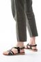 205-05 Black Orthopedic Genuine Leather Women's Sandals - 4