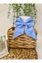 Baby Blue Automatic Bow Buckle, Light Blue Handmade Buckle - 2