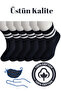 Quality Cotton Soft Unisex Ring Patterned College Socks (6 Pairs) - 2