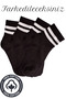 Unisex Quality Cotton Soft Women's Men's Ring Patterned College Socks (4 Pairs) - 3