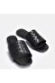 Large Size Women's Slippers Genuine Leather 41-42-43-44-Black Leather - 2