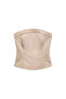 Strapless Denim Blouse - 6