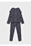 Navy Blue Girl's Pajama Bottoms 77064437 - 7