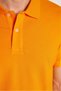 Men's Slim Fit Slim Fit 100% Cotton Orange Polo Neck T-Shirt - 3