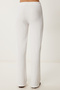 Women's White Textured Summer Blouse Pants Suit Fw00009 - 5