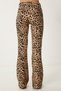 Women Black Cream Patterned Flare Leg High Waist Stretchy Knitted Pants Cr00491 - 6