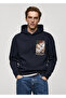 Navy Blue Men's Sweatshirt 77047923 - 2