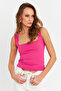 Women's Pink Square Neck Blouse Tf64-90 - 4