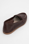 F02 Brown Skin Genuine Leather Women's Ballerinas - 6