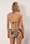 Leopar Desenli Üçgen Kaplı Regular Normal Bel Bikini Takımı TBESS25BT00198 - 4